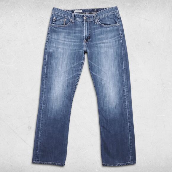 Ag Adriano Goldschmied Other - AG Protege Straight Leg Jeans Mens 32x32 Blue Med Wash Classic Casual Denim